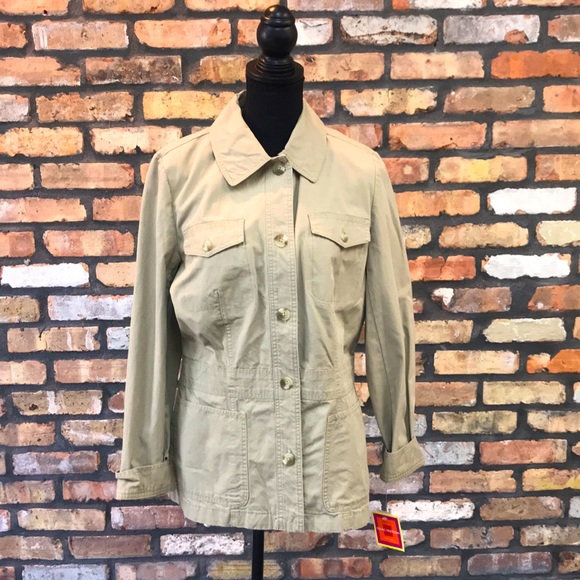 Isaac Mizrahi Jackets & Blazers - NWT - Issac Mizrah Brown Utility Jacket - Size Medium